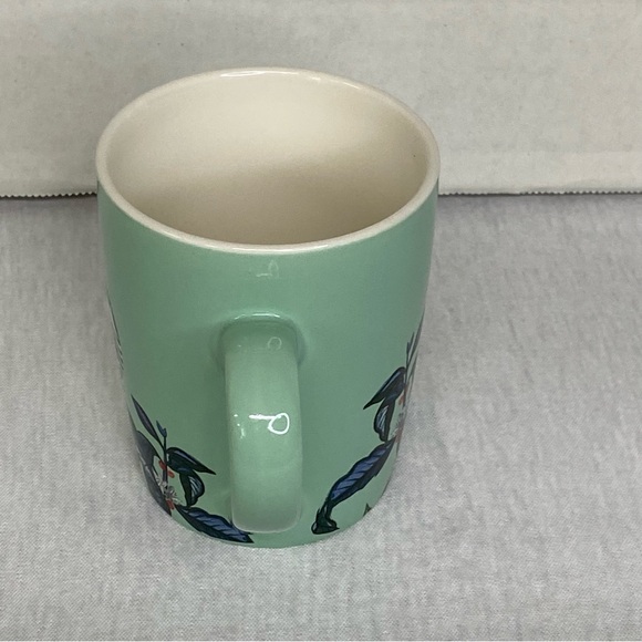 Starbucks 2021 Mint Green Floral Leaves Mermaid Logo Coffee Teacup Mug 10oz. - Picture 6 of 13